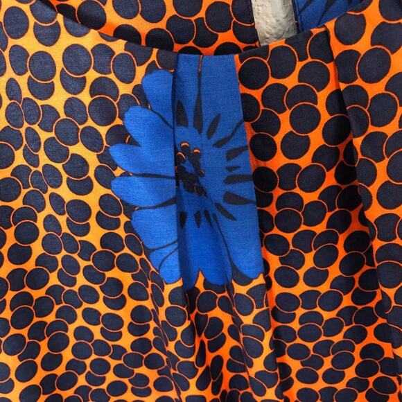 Boden Women's Size 8 Floral Silk Blend Short Sleeve Top - Picture 3 of 7